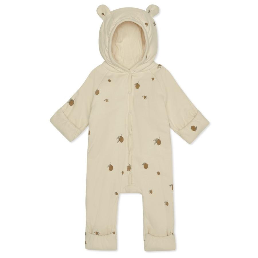 Newborn onesie met kap - Lemon - Konges Slojd